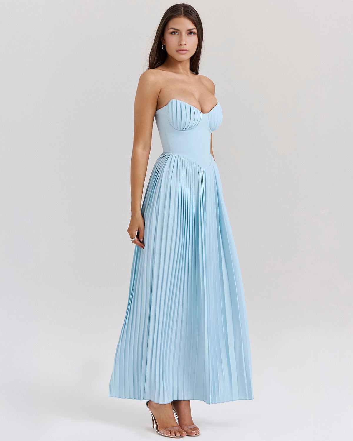 Celestina Maxi Jurk – Lichtblauw