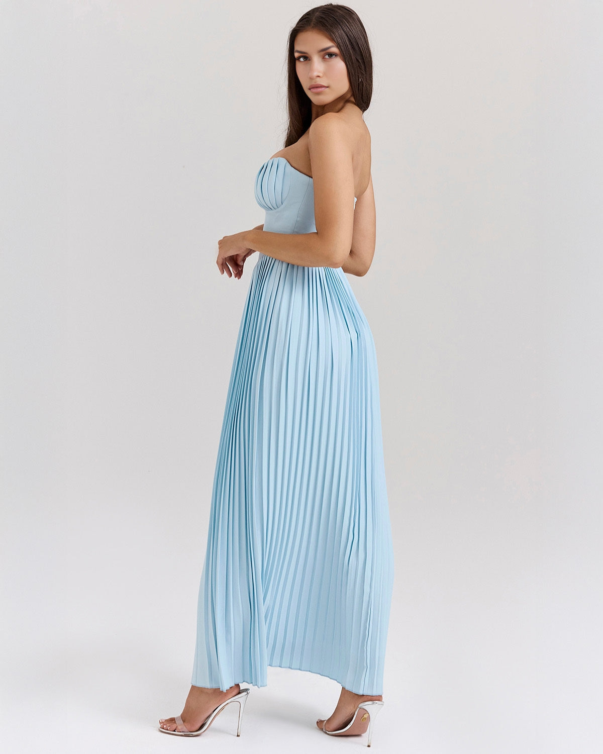 Celestina Maxi Jurk – Lichtblauw