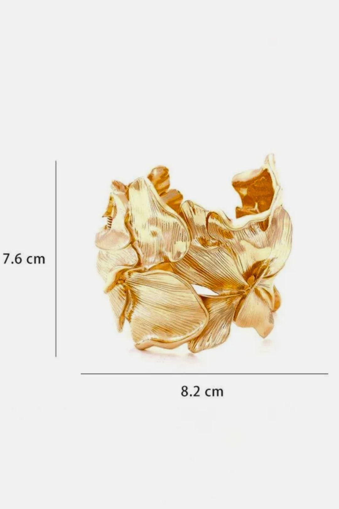 Rosa Gouden Bloem Armband