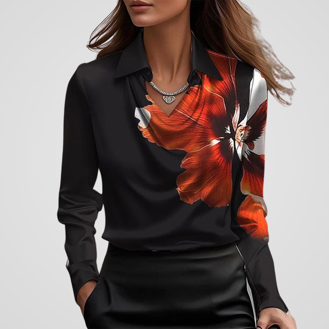Janelle Zijdezachte Elegante Blouse