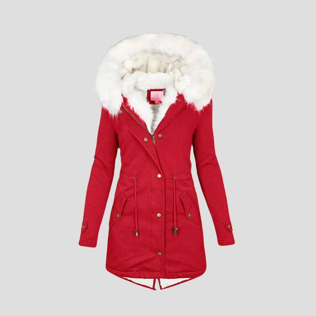 Luna Belted Fur Parka