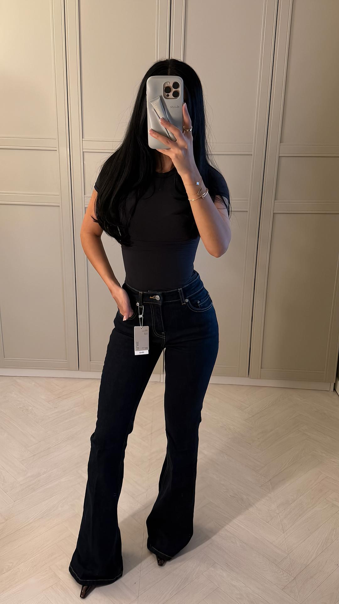 Aria Low Waist Flair Jeans
