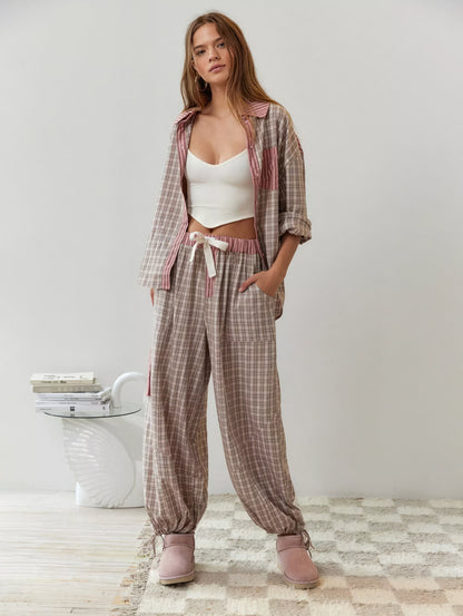 Noah Elegante Pyjama Set voor Ontspannen Nachten
