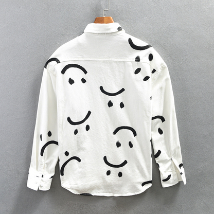 Minimal Smile Art Overhemd