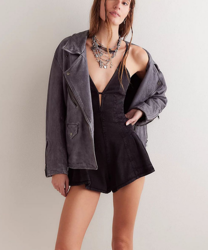 Stellar Denim Romper