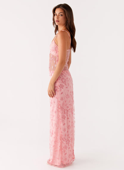 Elvira Roze Maxi Jurk