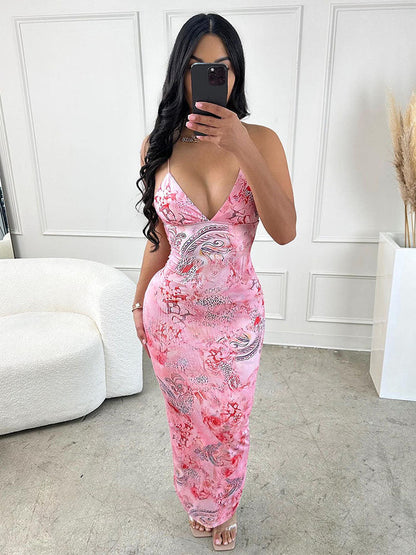 Papilina Open Rug Maxi Jurk