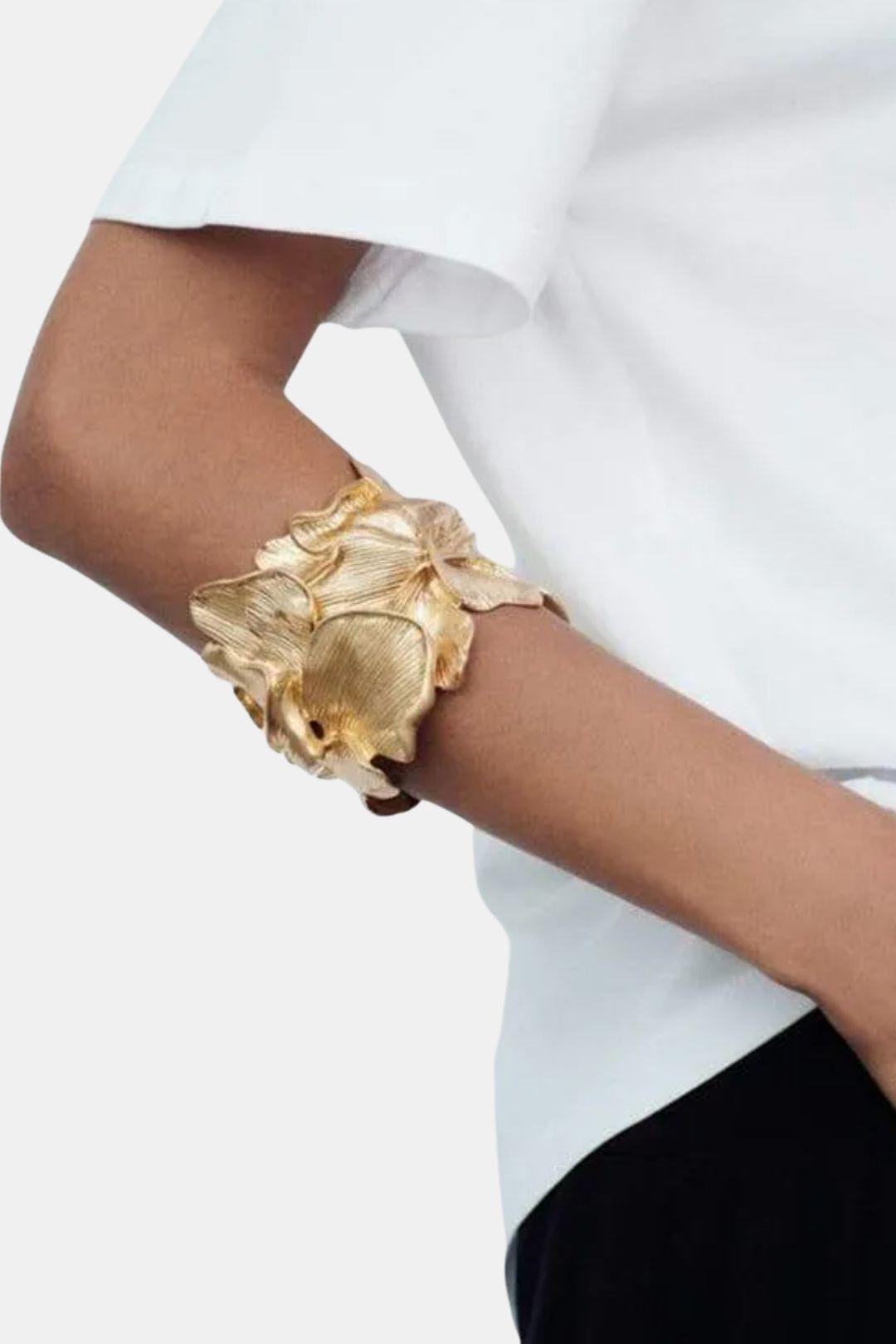 Rosa Gouden Bloem Armband