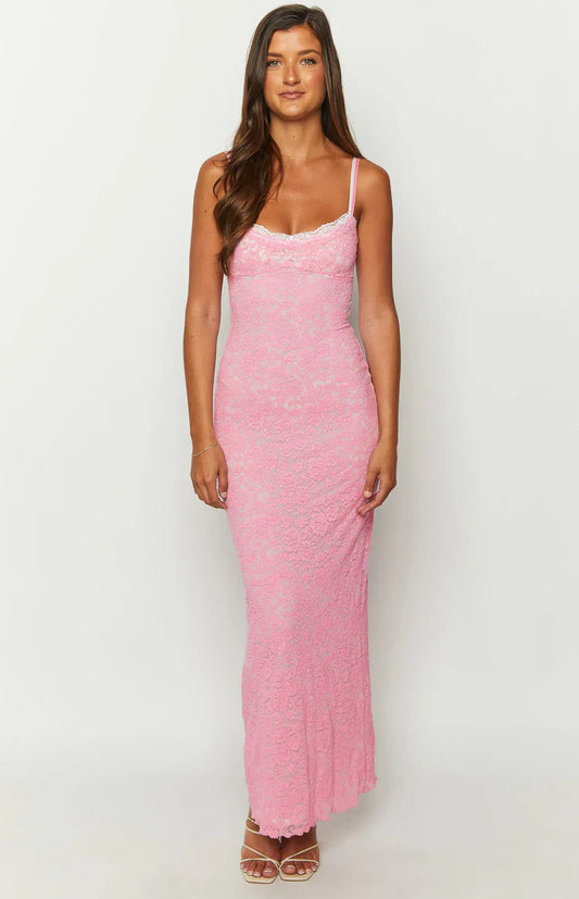 Katie Pink Maxi Dress
