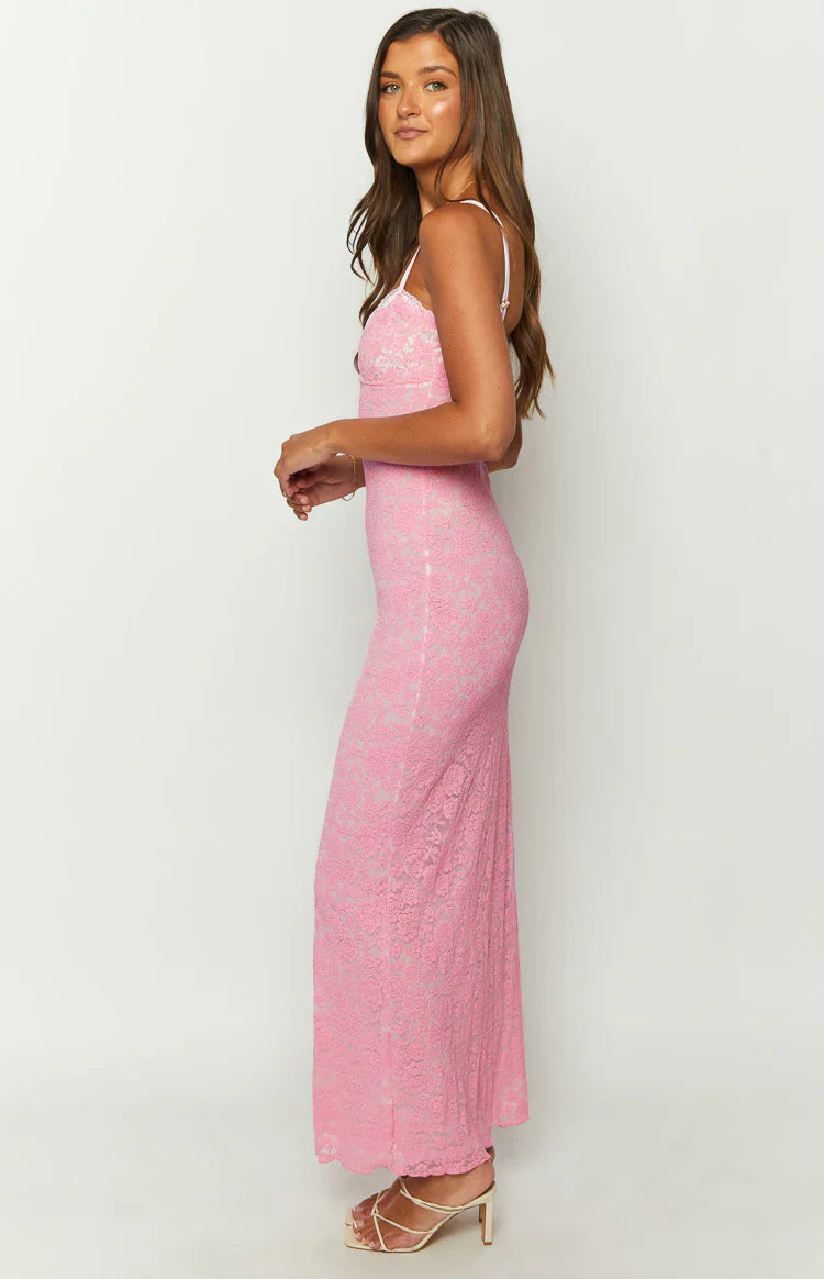 Katie Pink Maxi Dress