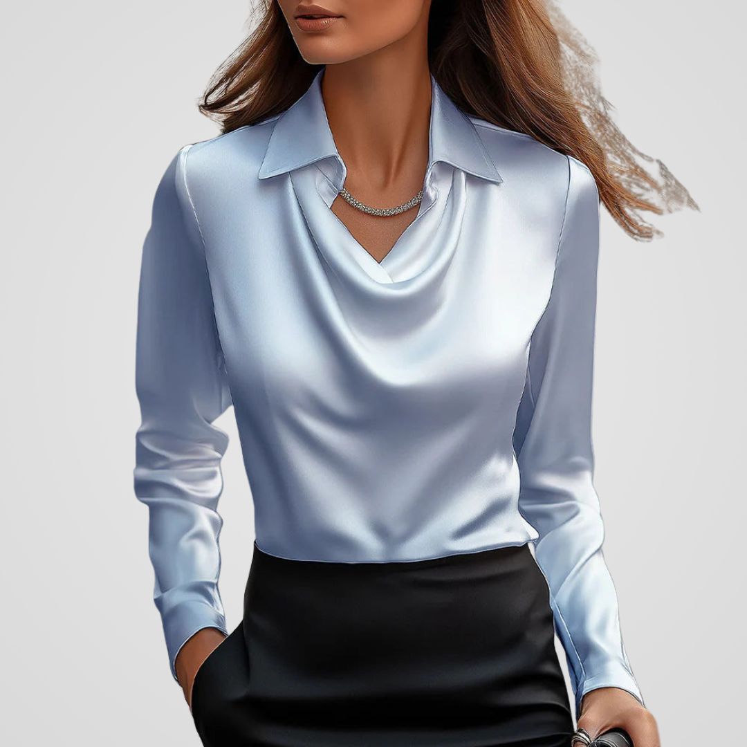 Janelle Zijdezachte Elegante Blouse