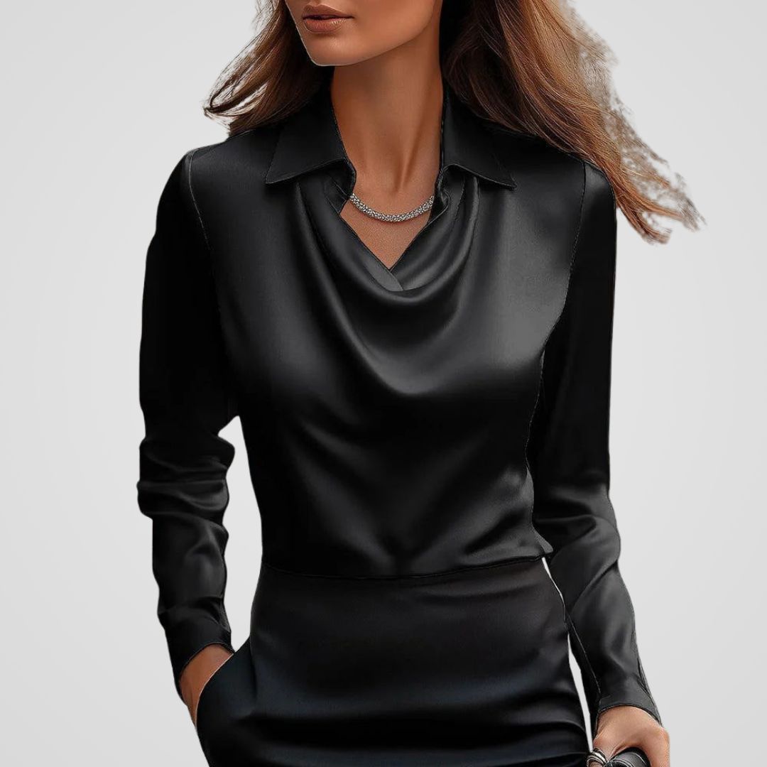 Janelle Zijdezachte Elegante Blouse