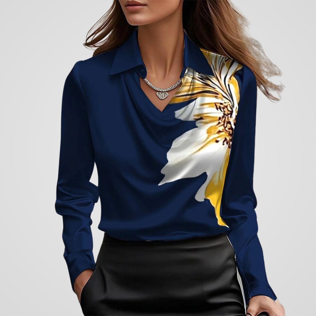 Janelle Zijdezachte Elegante Blouse