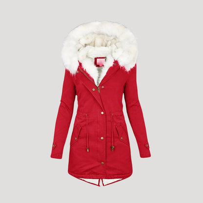 Luna Belted Fur Parka