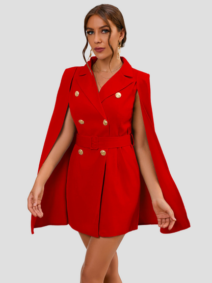 Elegante Blazer Cape Jurk