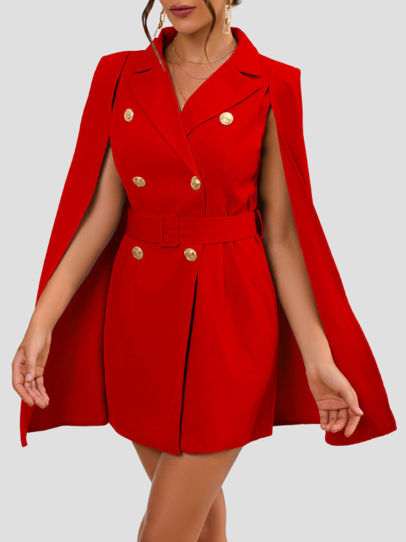 Elegante Blazer Cape Jurk