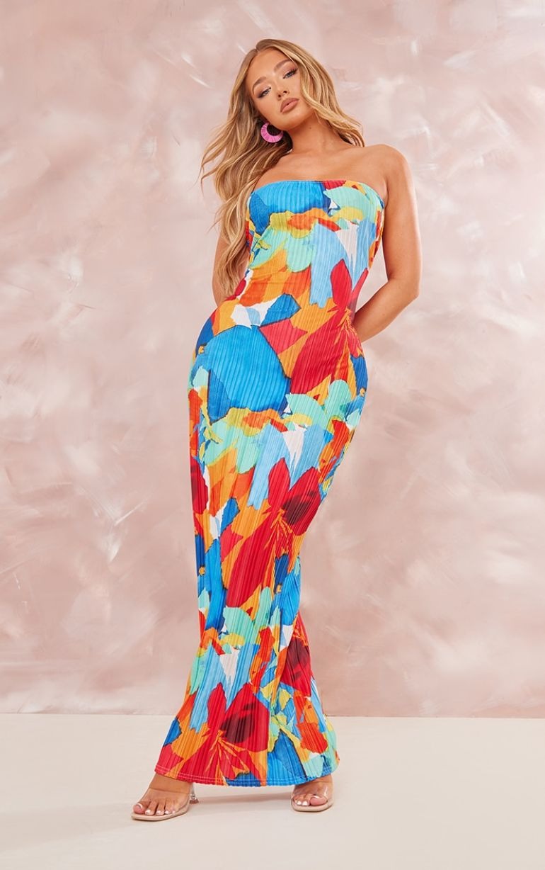 Tropische Bloem Maxi Jurk