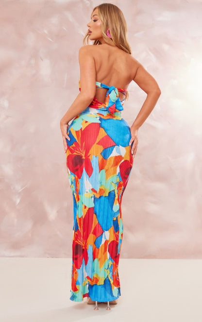 Tropische Bloem Maxi Jurk