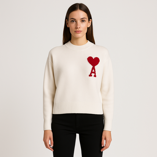 Maeve Iconic Heart Sweater